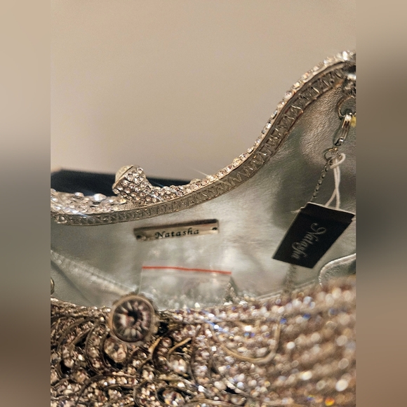Natasha Crystal Rhinestone Embellished Evening Bag - Picture 6 of 12